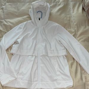 White Lululemon Rain Jacket